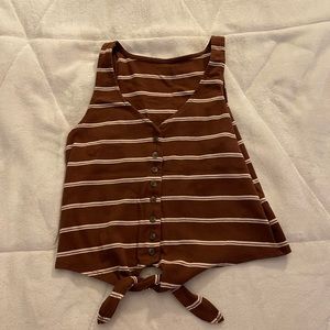 Brown American Eagle Tank Top